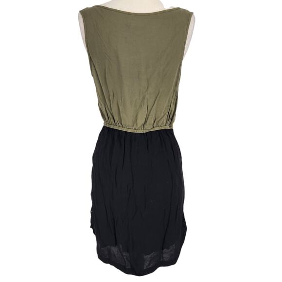 SALE Anthropologie Edme & Esyllte Freya Green Tank Dress With Pockets Small - Picture 5 of 9